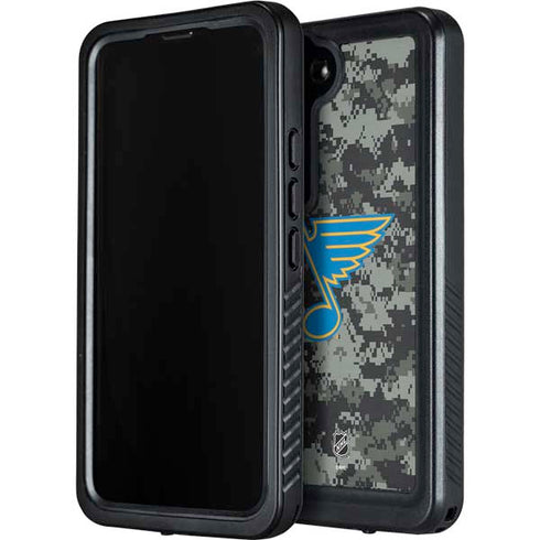 NHL St. Louis Blues Camo Galaxy S24 Waterproof Case